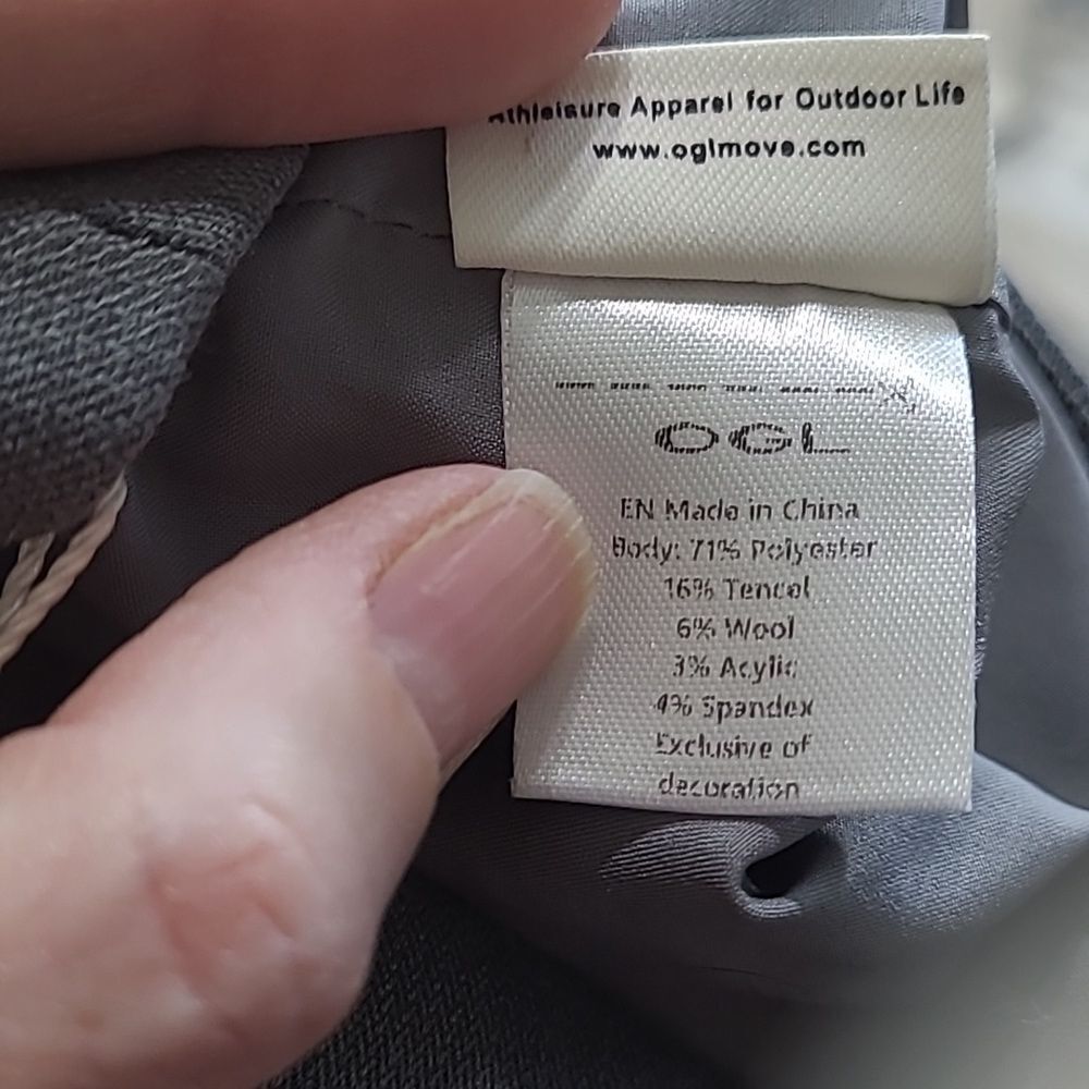 Wool Blend OGL Move Felt Texture A-line Wrap Mini Skort W/ XS Gray NWT Skirt - Picture 6 of 10